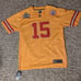 Kansas City Chiefs Patrick Mahomes jersey yellow adult large (Super Bowl patch)