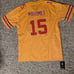 Kansas City Chiefs Patrick Mahomes jersey yellow adult large (Super Bowl patch)