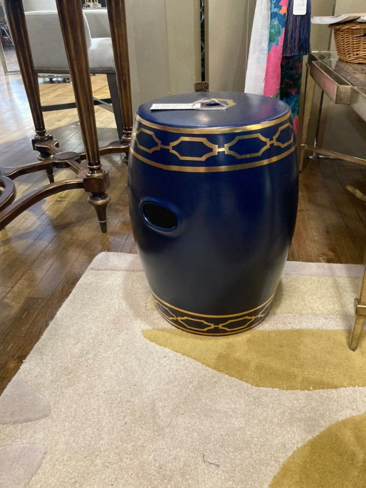 Ceramic outdoor stool