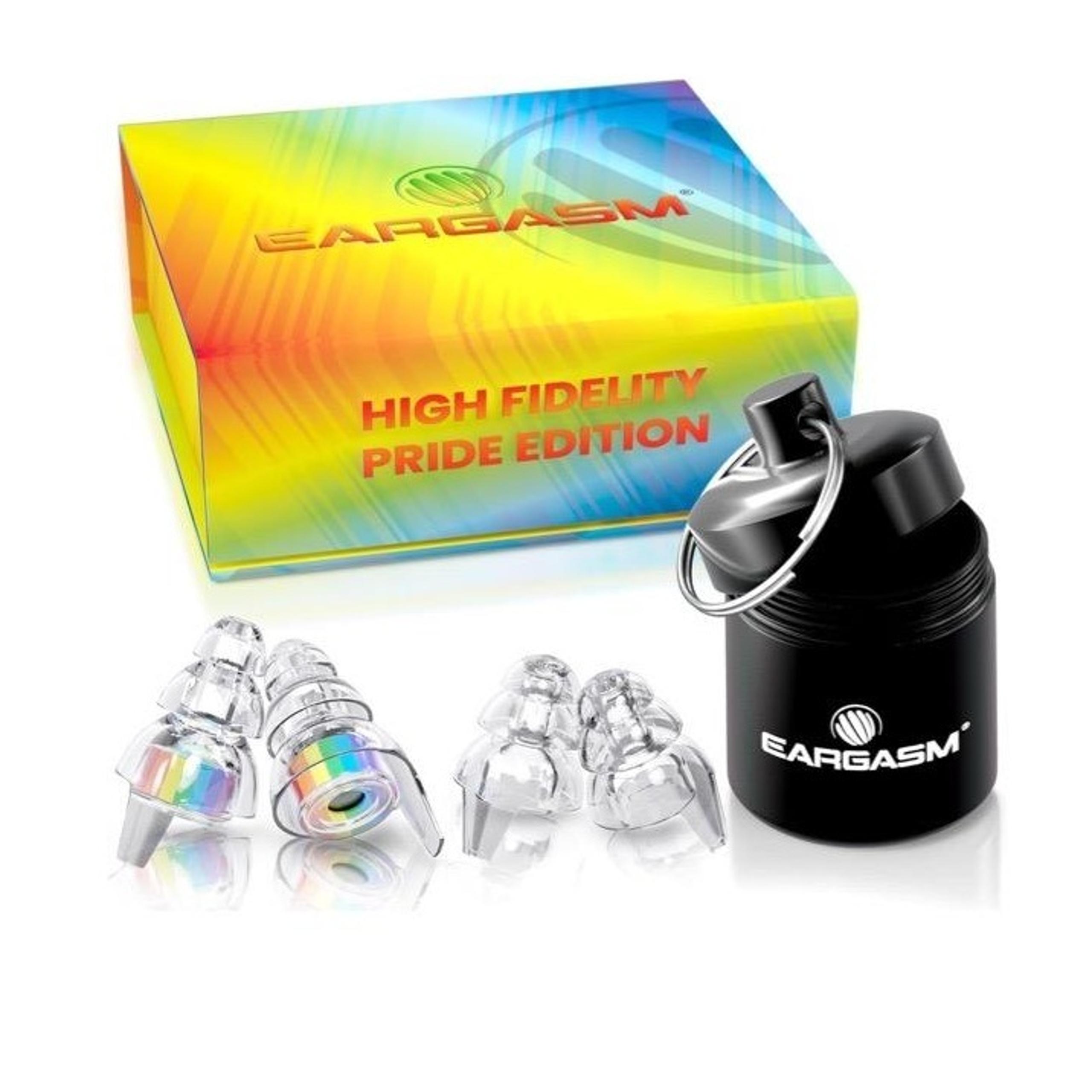 Eargasm High Fidelity Earplugs Rainbow Pride NRR 16dB Music Festivals NEW