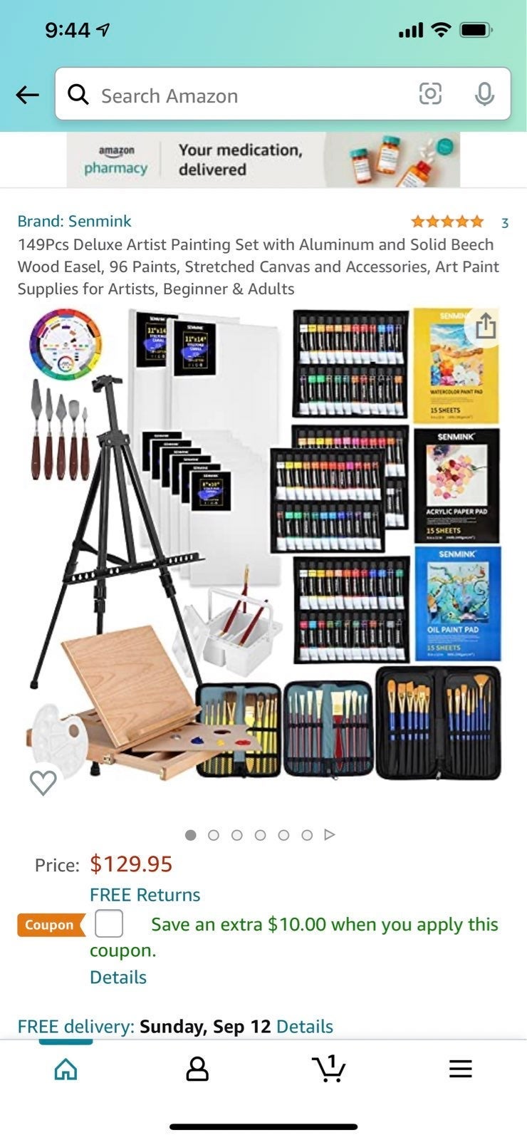 Senmink Acrylic Paint Set 149pcs