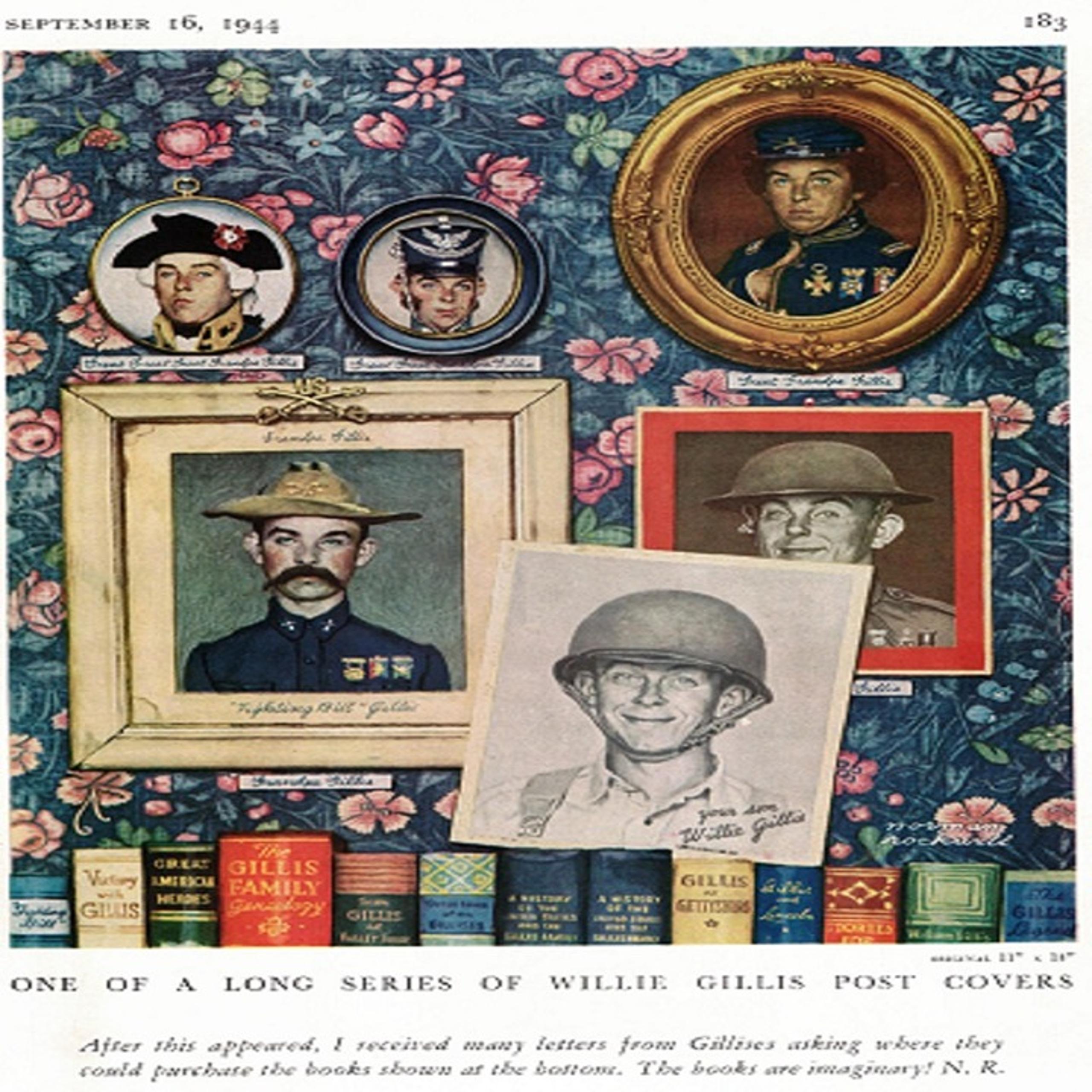 Norman Rockwell: “Saturday Evening Post Cover 9/16/44”, Extremely Rare Bookplate