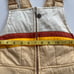 Vintage 70s 80s Skitique Retro Stripes Overalls Bib Winter Snow Suit *Flaw