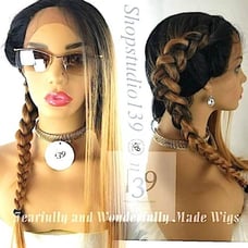 Celebrity honey 2 tone 360 lace wig