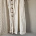 Anthropologie Maeve Vanderbilt Eyelet White Button Down Midi Skirt Boho Coquette