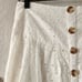 Anthropologie Maeve Vanderbilt Eyelet White Button Down Midi Skirt Boho Coquette
