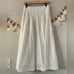 Anthropologie Maeve Vanderbilt Eyelet White Button Down Midi Skirt Boho Coquette