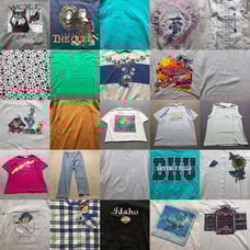 Lot of 50 Vintage 90s Sweatshirt Pants Jeans T-Shirt Women’s Wholesale Graphic