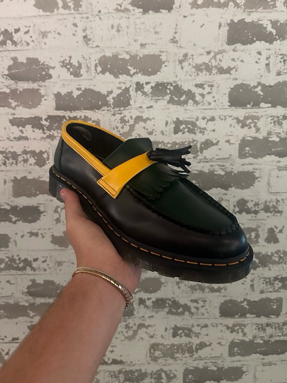 Doc Marten Loafer Green and Yellow