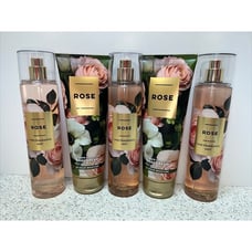 5 Bath & Body Works ROSE FULL SIZE Fragrance Mist (3) & Body Cream (2) Set