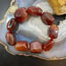 Carolyn Pollack Vintage 9 Chunky Carnelian Beads Stretch Bracelet For Women