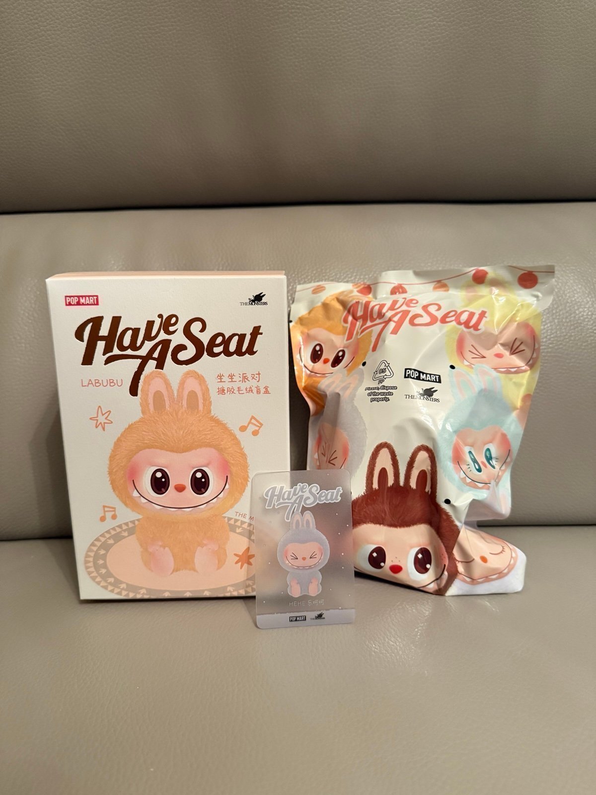 Hehe POP MART Labubu The Monsters - Have a Seat Vinyl Plush