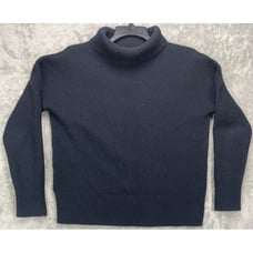 Nordstrom Signature Women's Turtleneck Cashmere Pullover Sweater Small Black