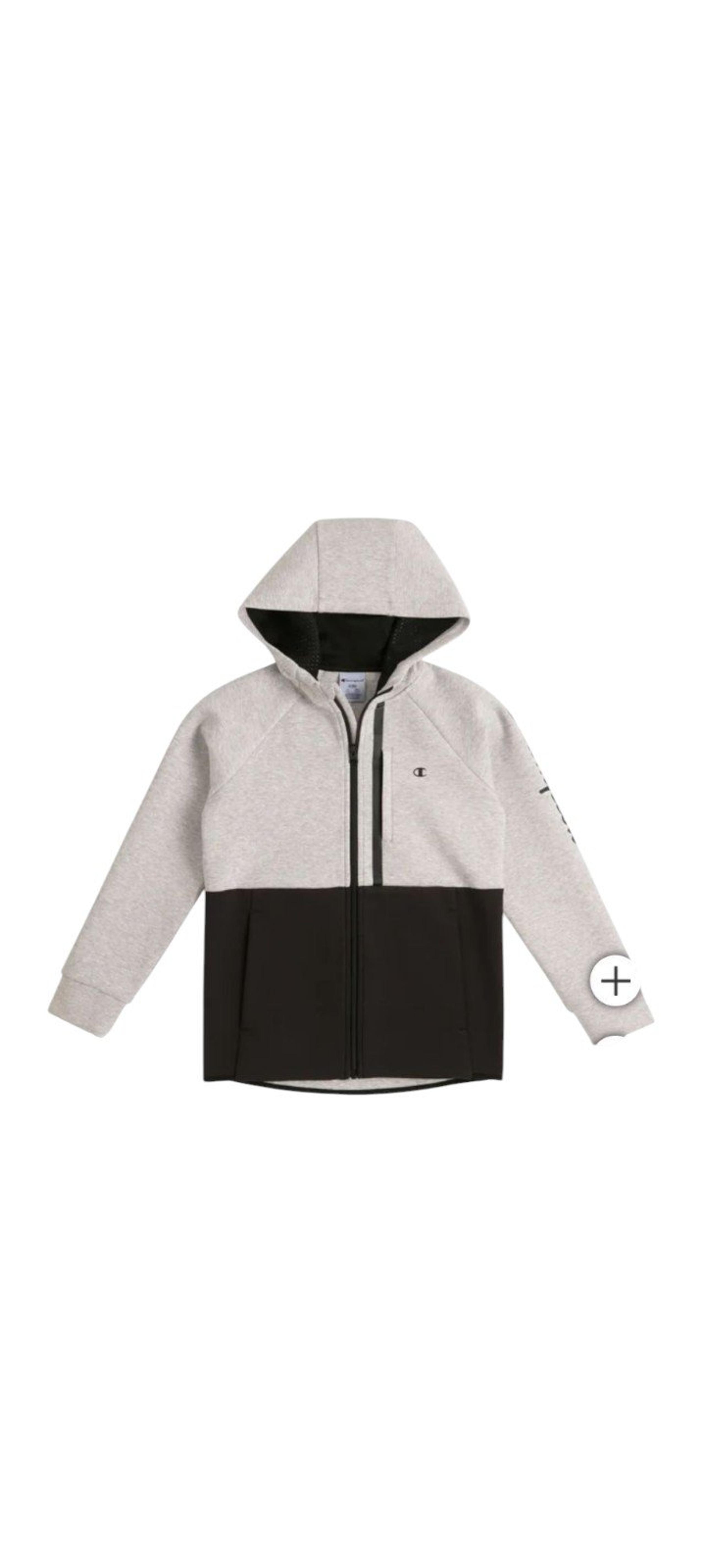 Champion Youth Full Zip Hoodie L 14/16 Gray
