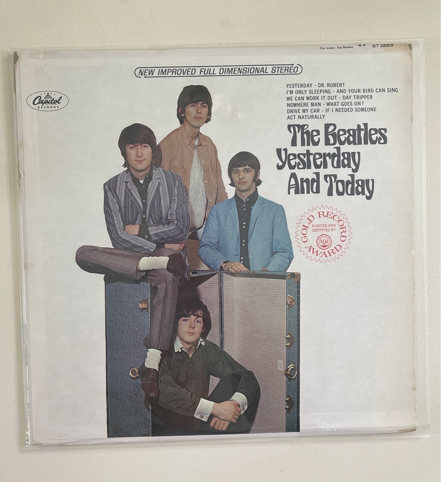 The Beatles Yesterday and Today vintage vinyl record