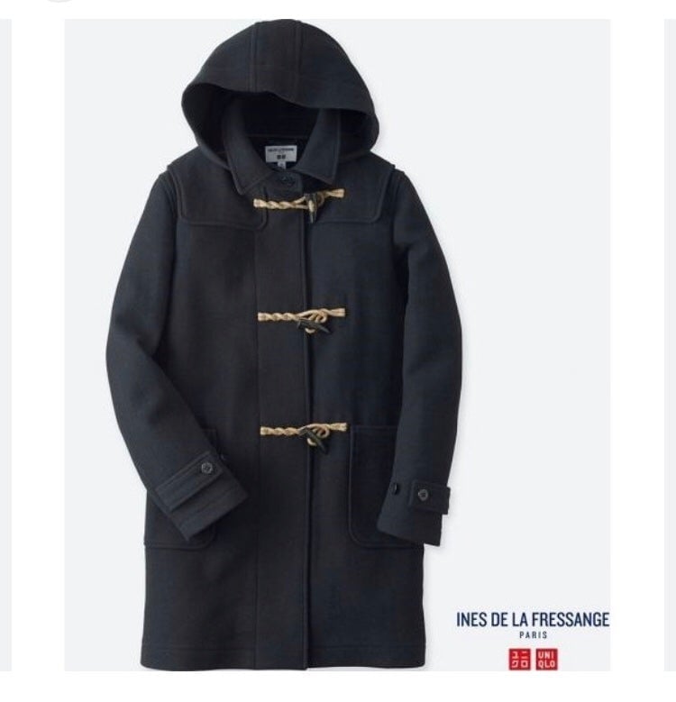 Uniqlo✖️Ines De La Fressange Navy Blue Duffle Wool Coat