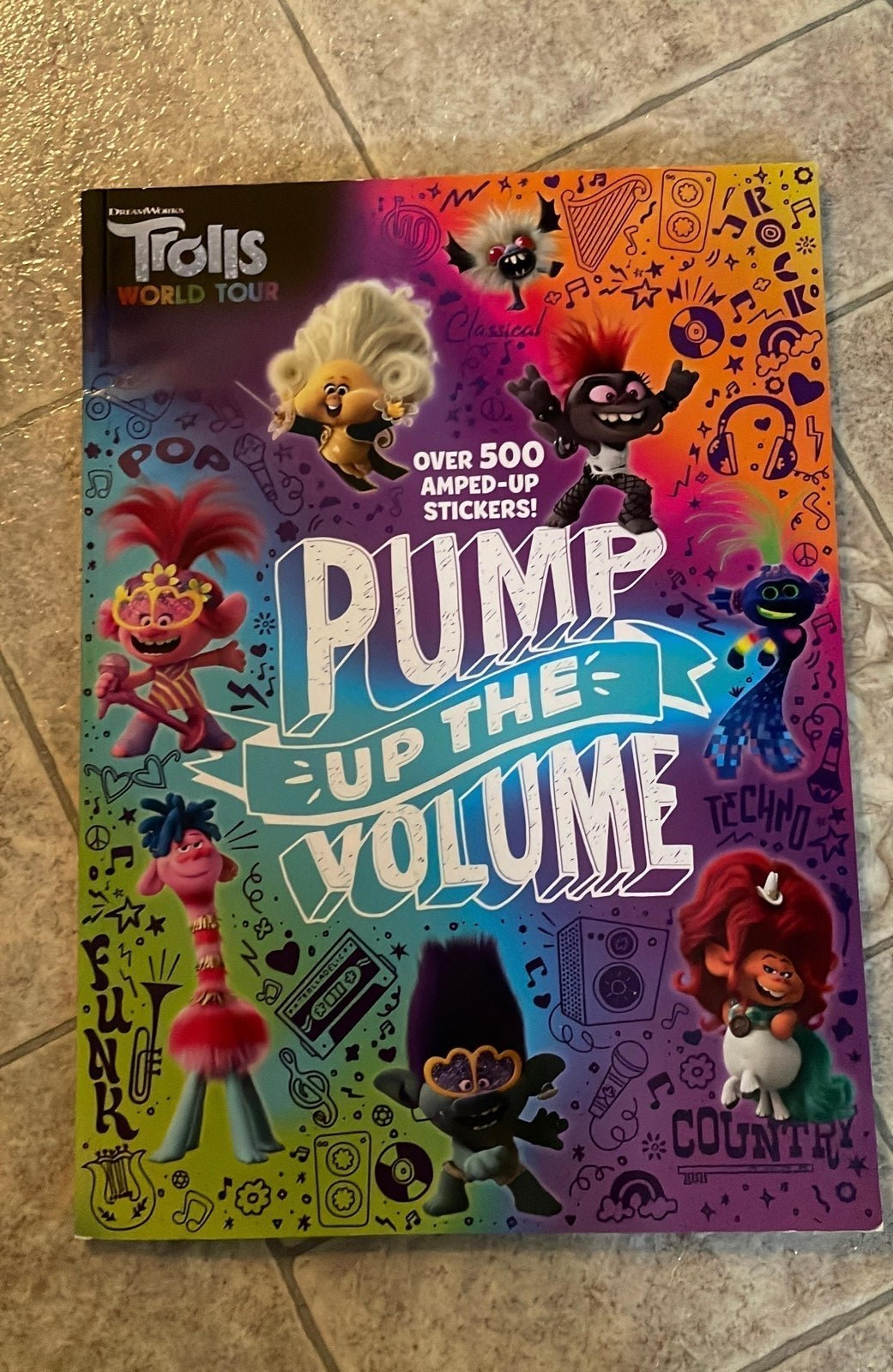 Trolls world tour sticker and activity book NEW