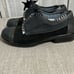 NAOT Leather Suede Oxford Shoes Cap-Toe Ruffled Women Sz 36/5.5