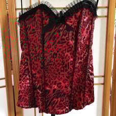 Red Cheetah Corset