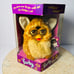 NIB Sealed Electronic Furby Toy Tan Body White Stripes Giraffe Gray Eyes 1998