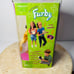 NIB Sealed Electronic Furby Toy Tan Body White Stripes Giraffe Gray Eyes 1998