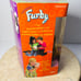 NIB Sealed Electronic Furby Toy Tan Body White Stripes Giraffe Gray Eyes 1998