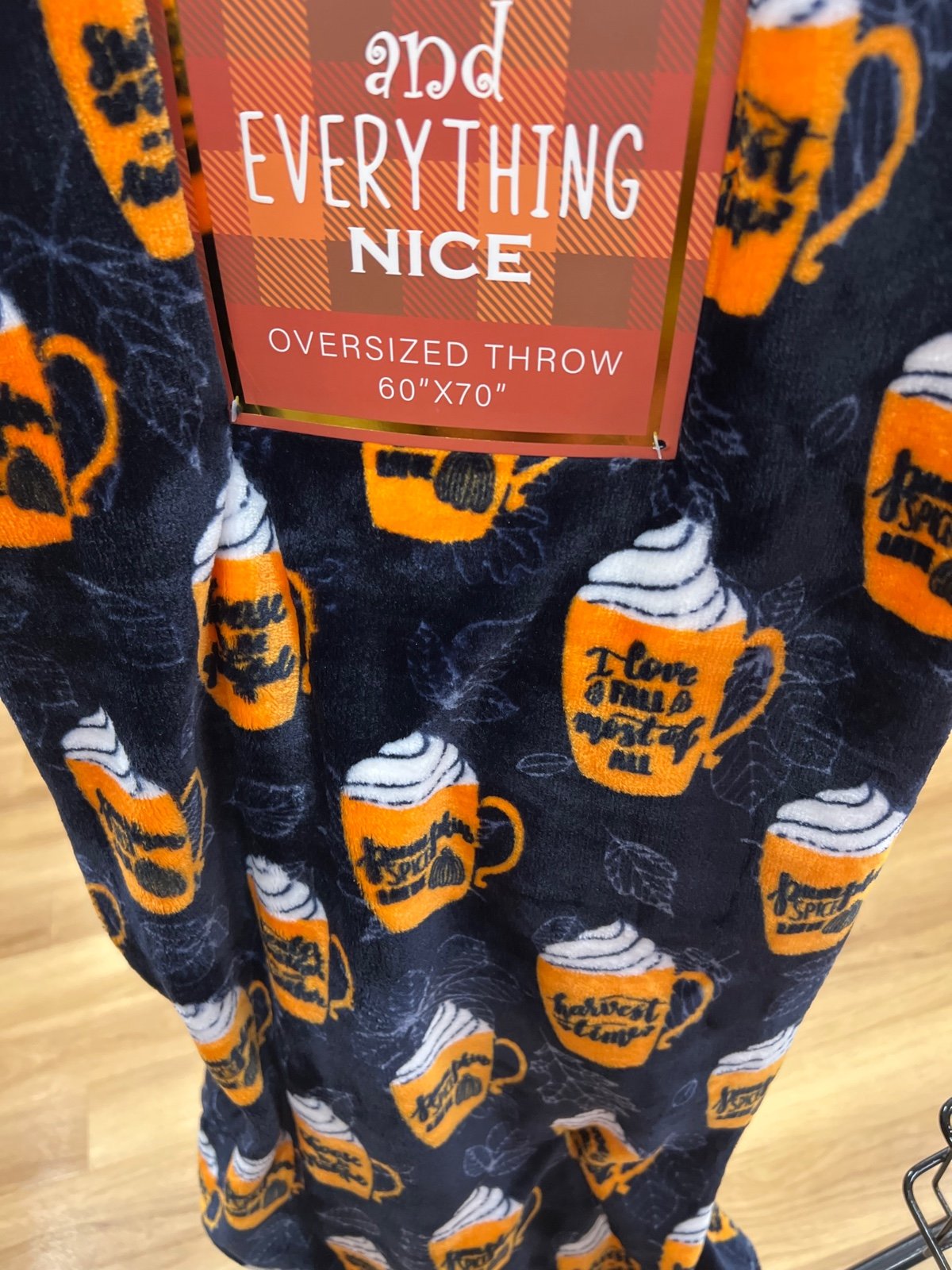 2022 Fall Pumpkin Sweets warm blanket throw
