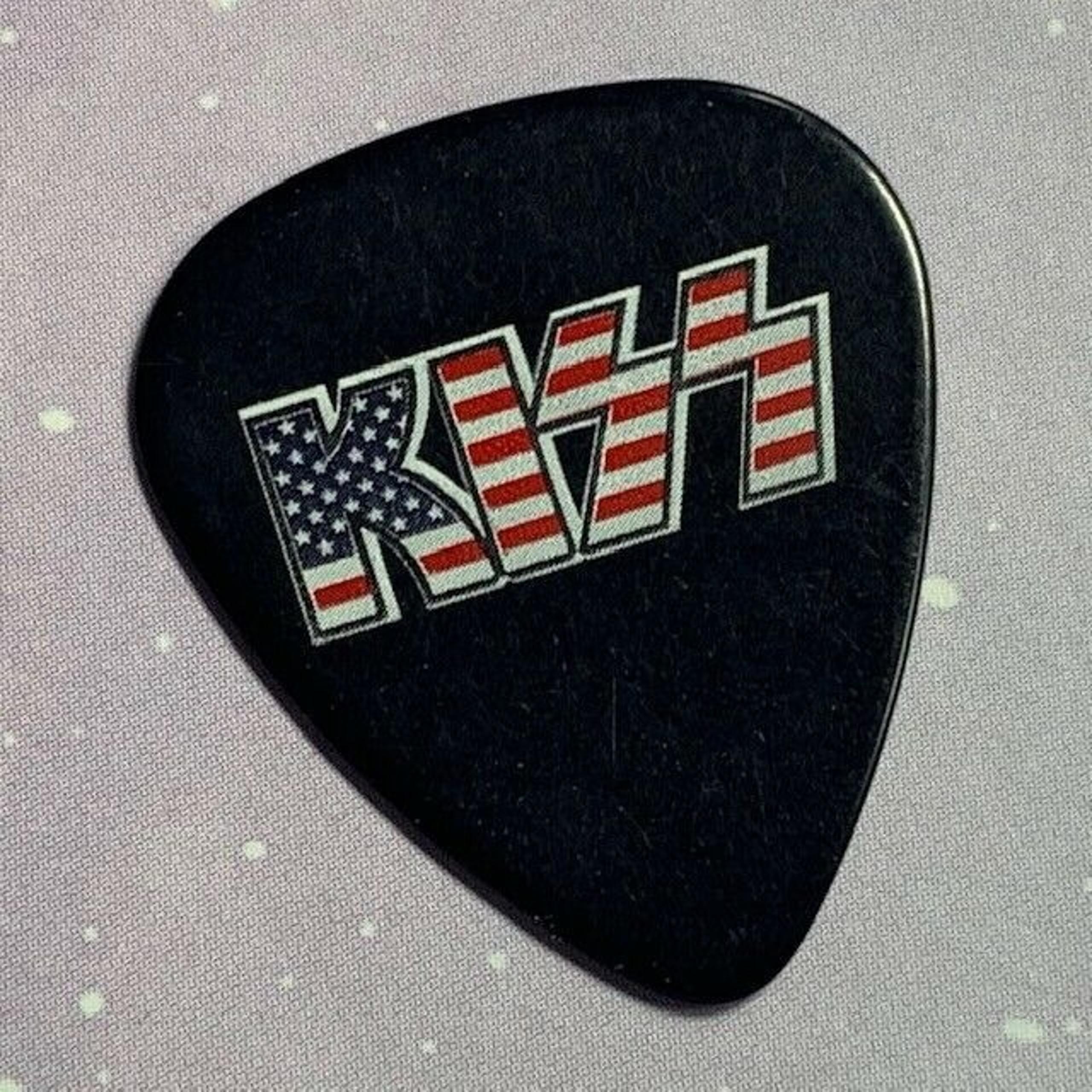 Kiss army guitar tuning pick heavy metal