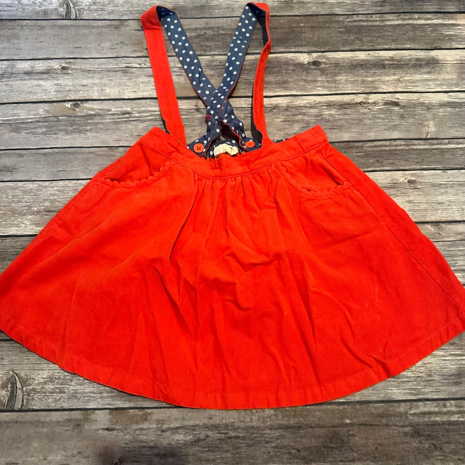 Mini boden orange coral jumper