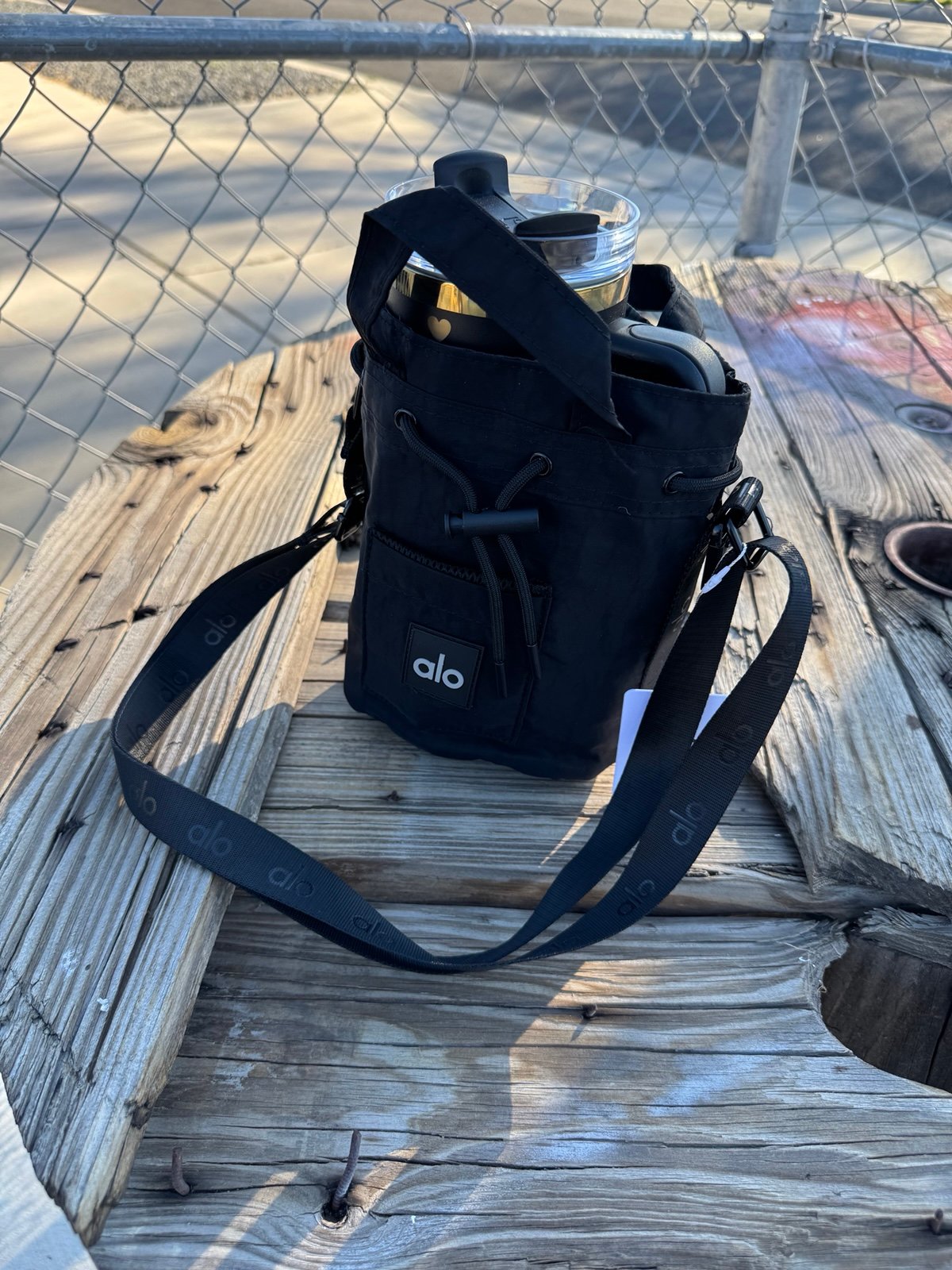 Alo Yoga “Cross Body Bucket Bag”