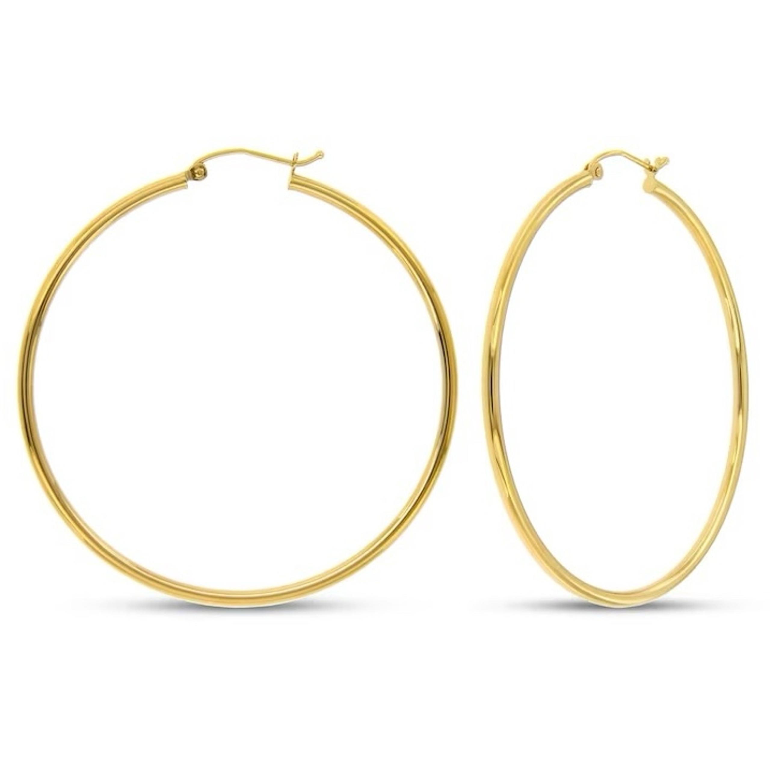 Kay Jewelers Hoop Earrings 14k Yellow Gold 50mm