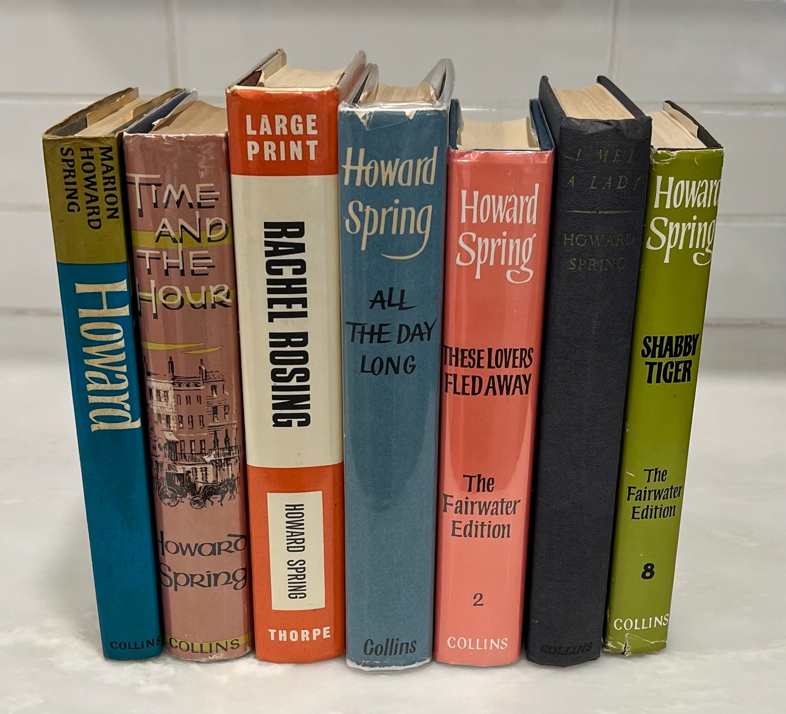 Howard Spring Book Lot Of 6 Plus 1 Marion Howard Spring Book Signed I Met A Lady