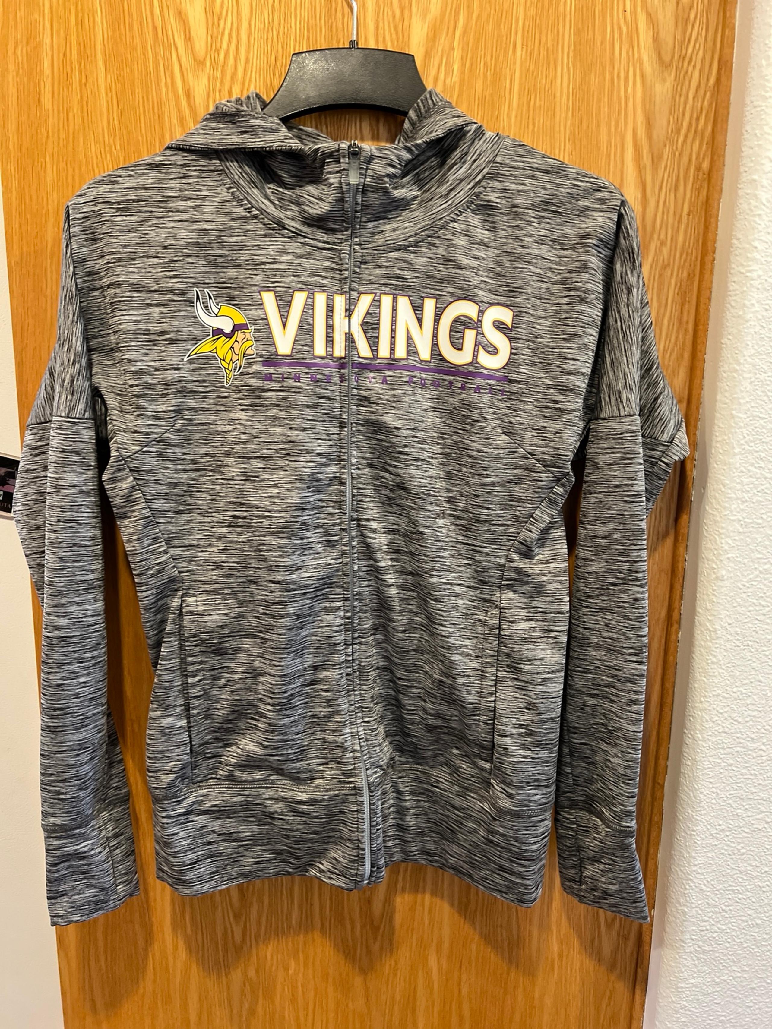 NFL Team Apparel Women’s Minnesota Vikings Football Zip-up Hoodie - Size Small