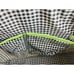 Jazza Vintage Vinyl Plastic Black White Checker Purse Shoulder Bag Lime Neon Gre