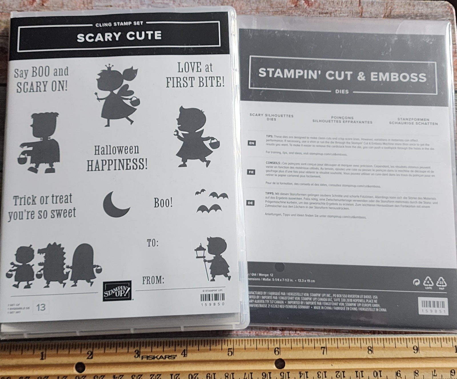 Stampin Up Scary Cute stamp set & Scary Silhouettes dies bundle
