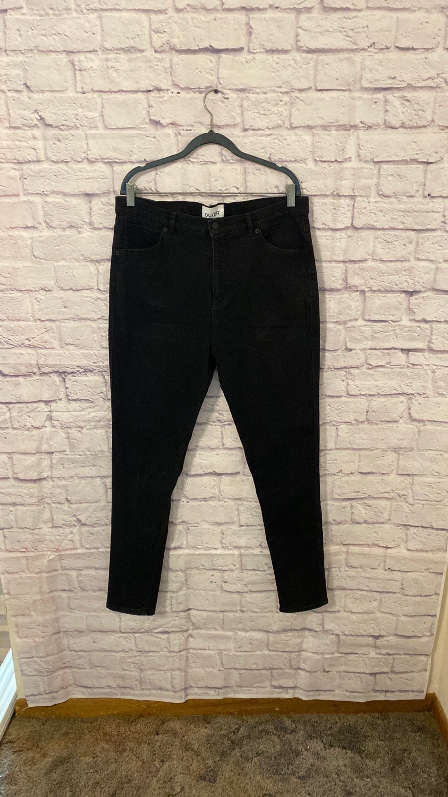 DU/ER black slim fit jeans