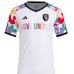 New Men's San Jose Earthquakes adidas White 2023 Pride Pre-Match Top Size M
