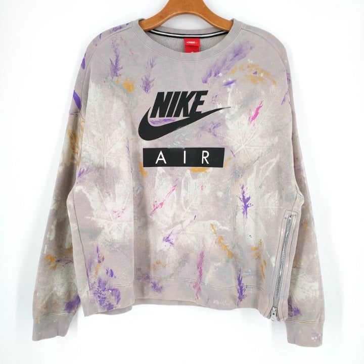 Nike Custom Painted Dyed Sweatshirt M