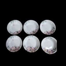 Vtg Noritake AZALEA Pink Flowers Fruit/Dessert Bowls - Set Of 6