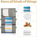 8pack 90l Extra Large Capacity Storage Bins With Clear Window Closet Organize...