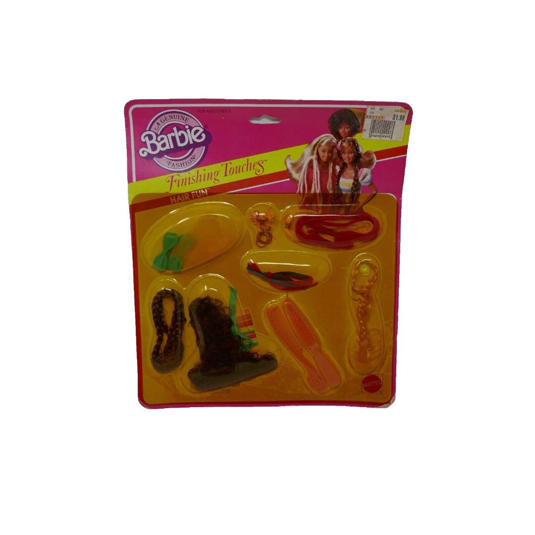 Mattel 1982 Barbie Finishing Touches Hair Fun Hair Accessories #2457