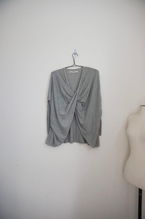 Allsaints grey Itat Levita Shrug Twist s