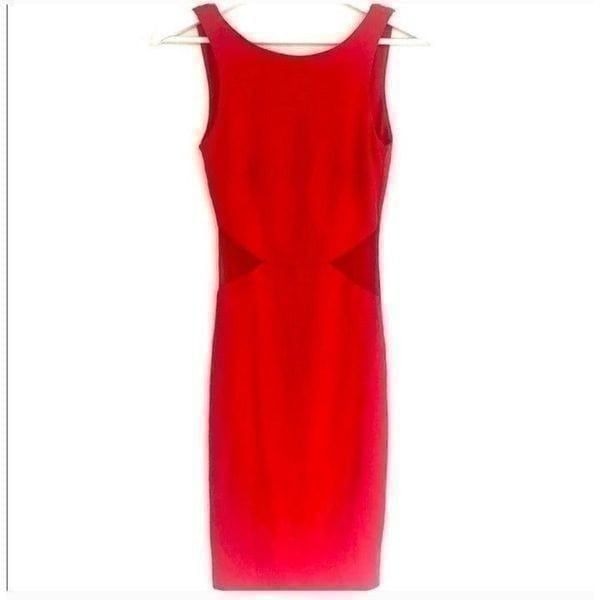 Zara Trafaluc Red Body Con Dress Sz M
