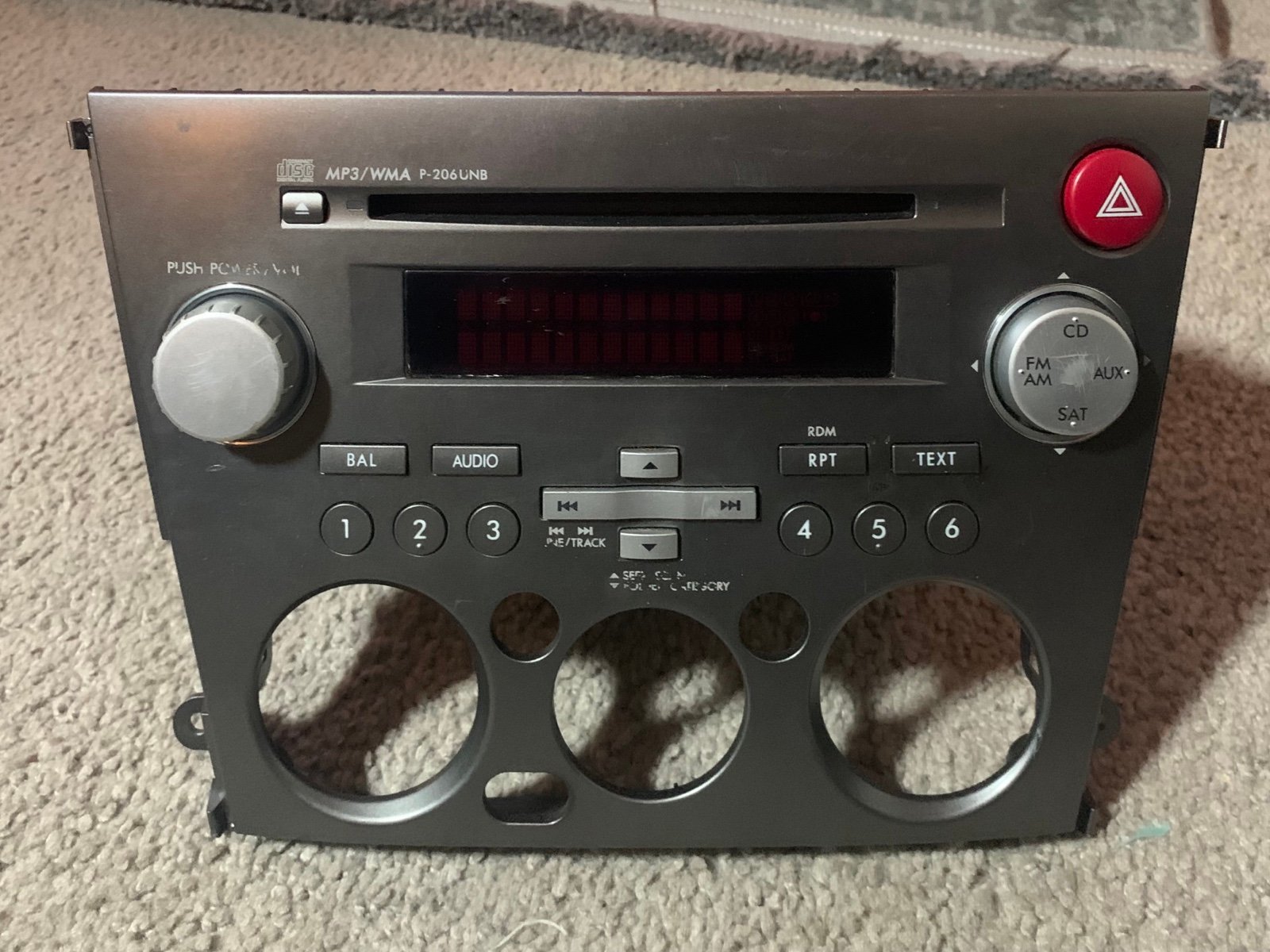 Subaru Legacy Outback AM FM Radio CD Disc Player Receiver OEM 2007-2009 UNTESTED