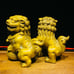 Refined brass Lion ornaments,