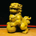 Refined brass Lion ornaments,