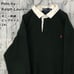 Polo by Ralph Lauren Pony Embroidered 90s 2XL Brown Long Sleeve Rugby Shirt