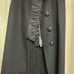 sacai black pleated skirt with front opening and zipper