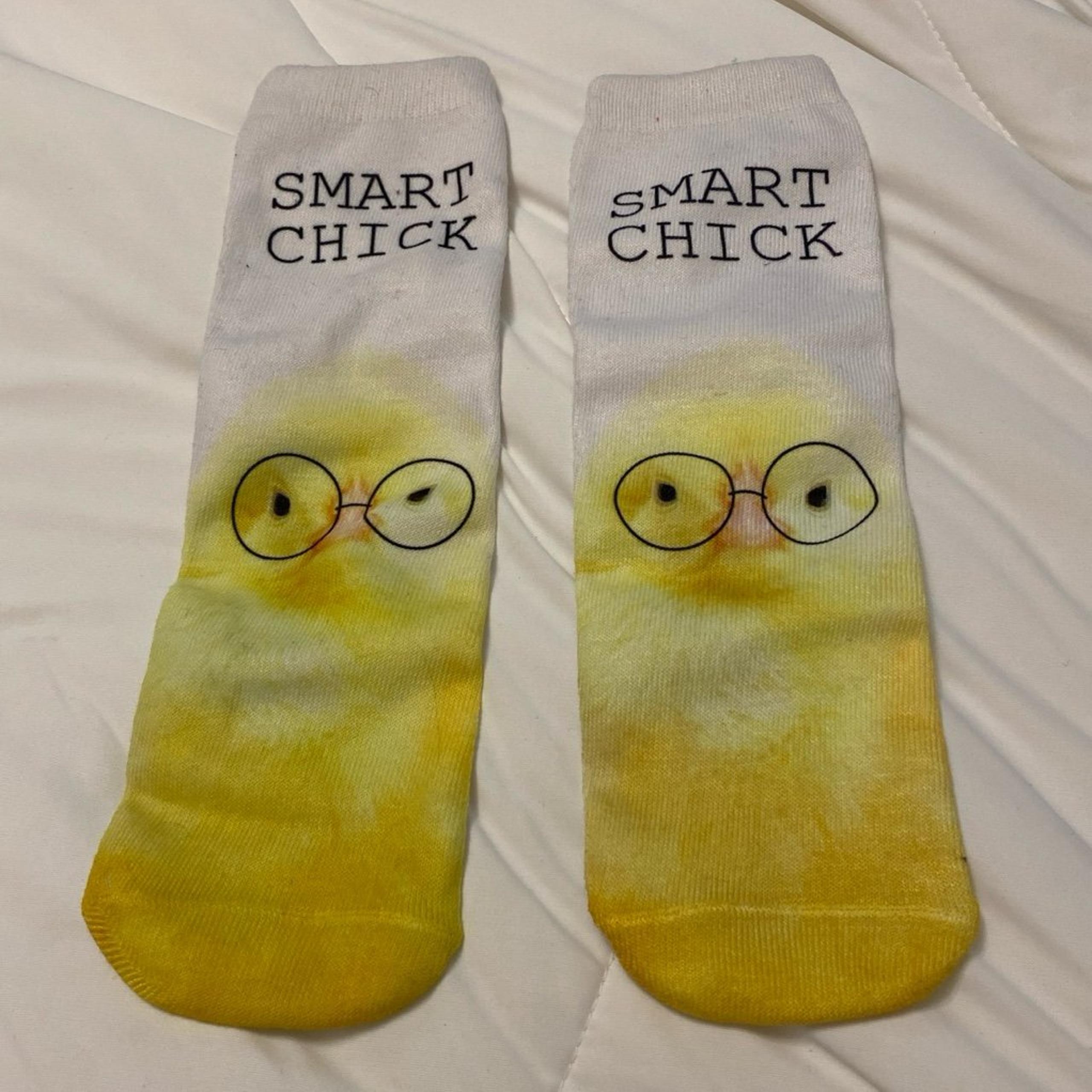 “Smart Chick” Crew Socks for Women