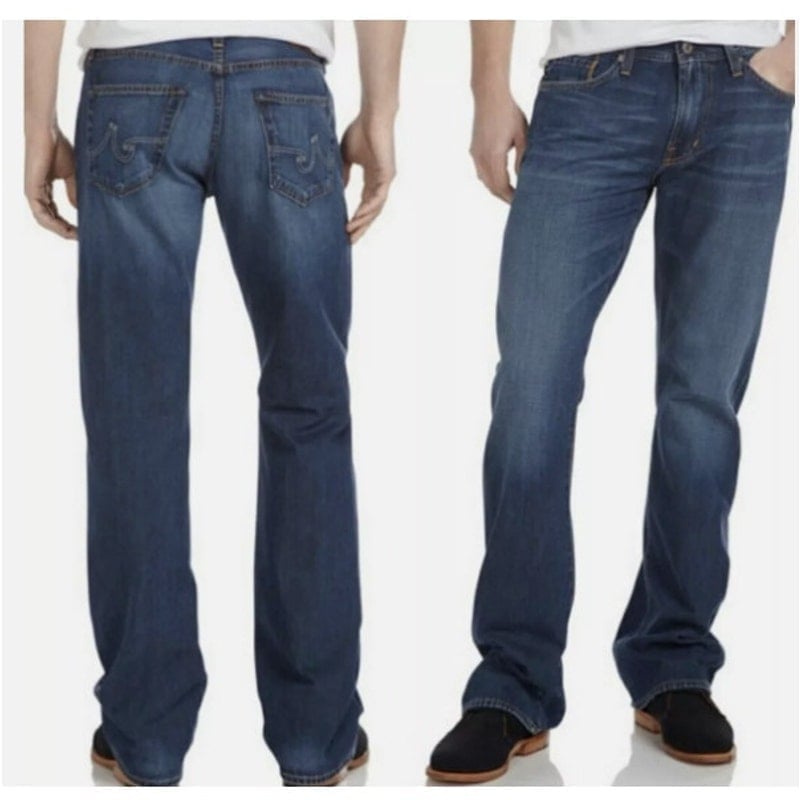 AG Adriano Goldschmied The Hero Dark Wash Relaxed Fit Jeans 31 X 34